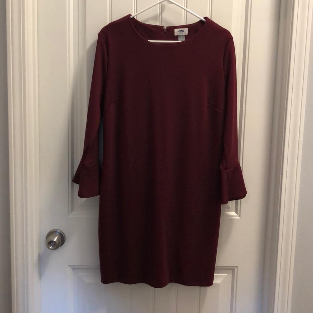 Burgundy Old Navy dress